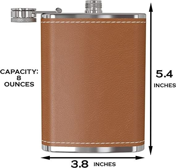 hip flask size